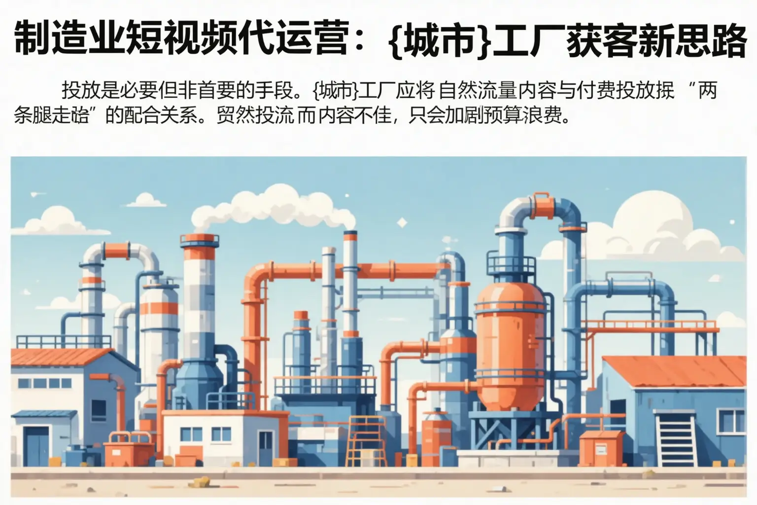 制造业短视频代运营：太谷工厂获客新思路